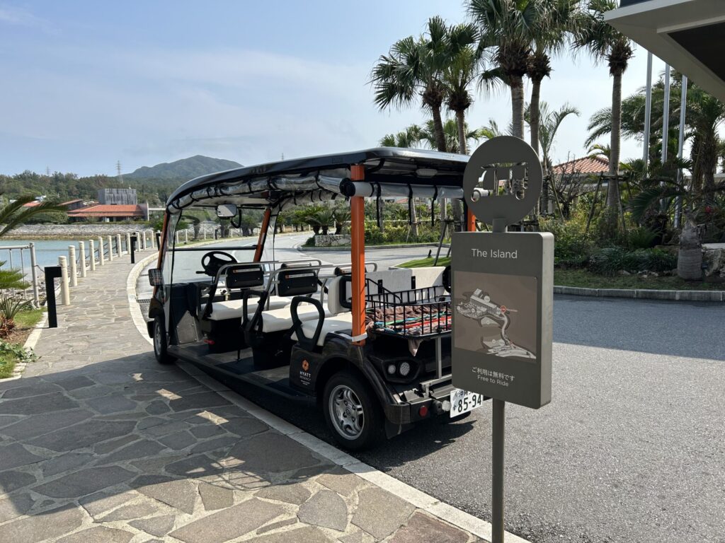 ハイアットリージェンシー瀬良垣の送迎トゥクトゥクとアプローチ